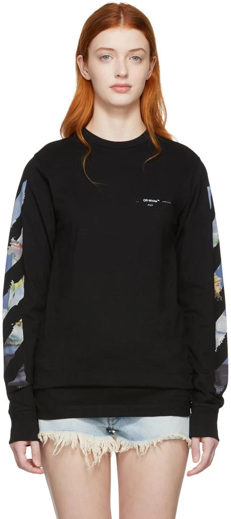 商品Off-White|Black Diag Arrows Long Sleeve T-Shirt,价格¥3257,第1张图片