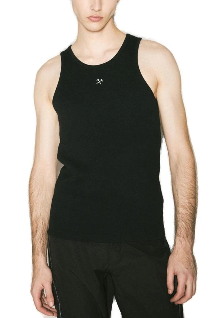 商品GmbH|GmbH Logo Plaque Ribbed-Knit Tank Top,价格¥722,第1张图片