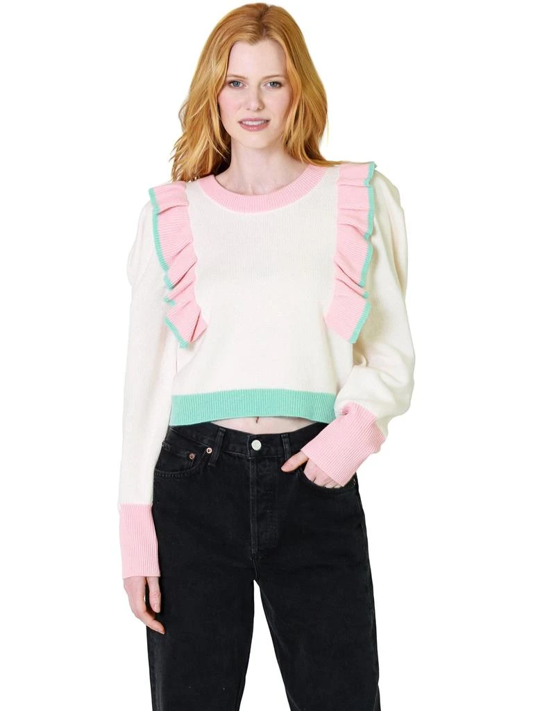 商品LOVESHACKFANCY|LoveShackFancy Greece Pullover Sweater In Azalea Garden,价格¥1971,第1张图片