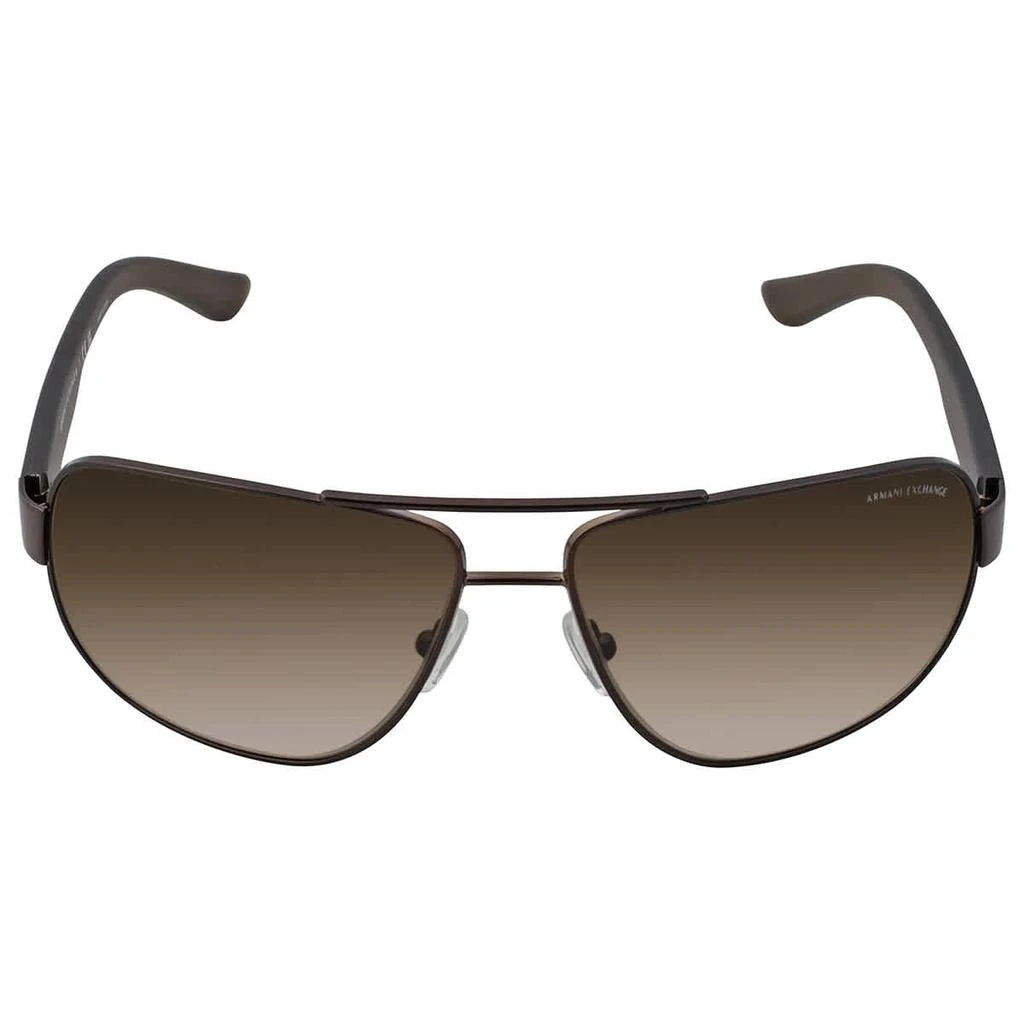 商品Armani Exchange|Smoke Gradient Pilot Men's Sunglasses AX2012S 605813 62,价格¥225,第1张图片