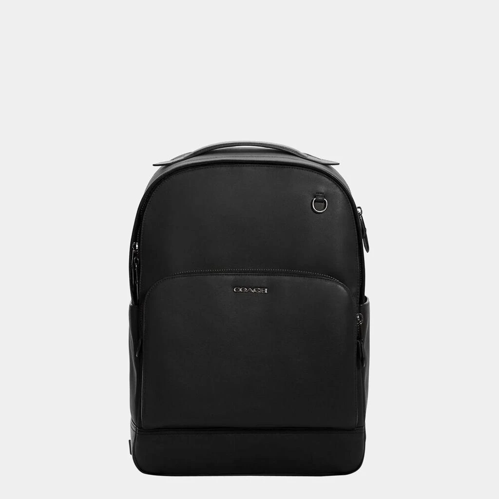 商品Coach|Coach Black - Leather - Graham Backpack,价格¥7206,第1张图片