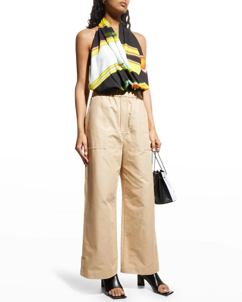 商品Ambush|Abstract Printed Belted Surplus Halter Top,价格¥1492,第3张图片详细描述
