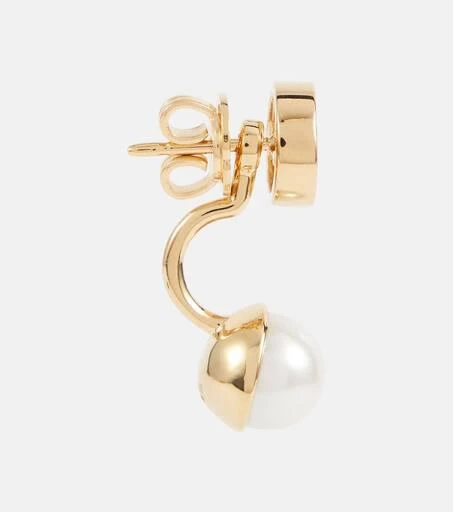 商品Gucci|Blondie Interlocking G faux pearl earrings,价格¥3226,第2张图片详细描述