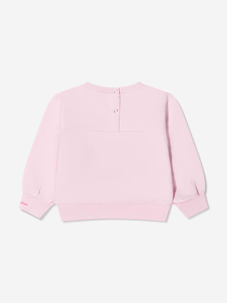 Monnalisa Pink Baby Girls Marie Sweatshirt商品第4张图片规格展示