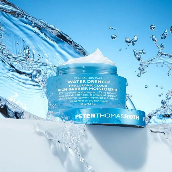 商品Peter Thomas Roth|Peter Thomas Roth Water Drench Hyaluronic Cloud Rich Barrier Moisturizer 50ml,价格¥471,第5张图片详细描述