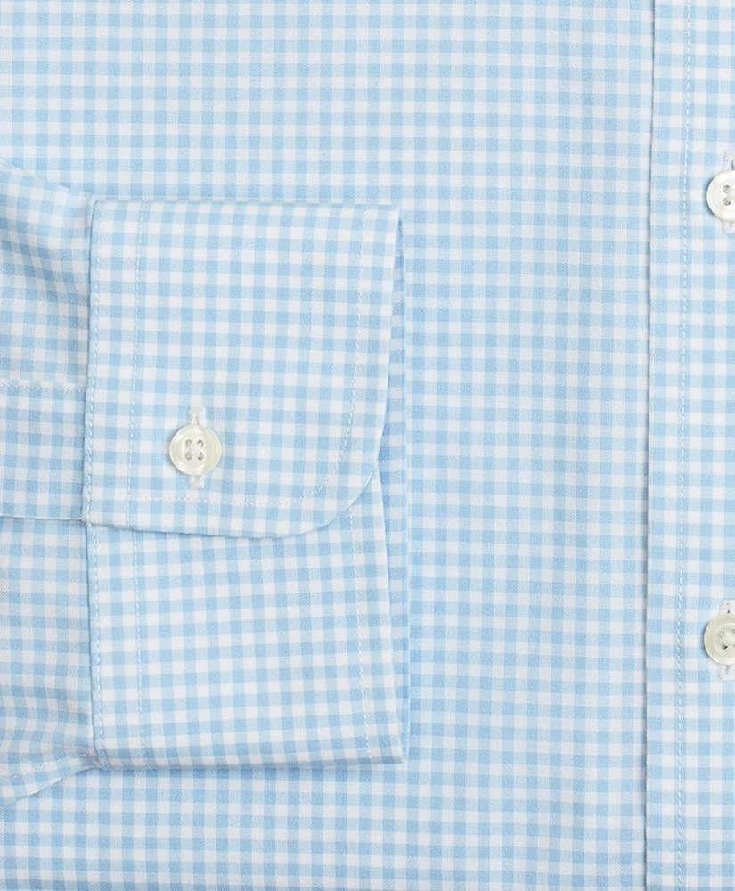 商品Brooks Brothers|Stretch Regent Regular-Fit  Dress Shirt, Non-Iron Poplin Button-Down Collar Gingham,价格¥472,第3张图片详细描述