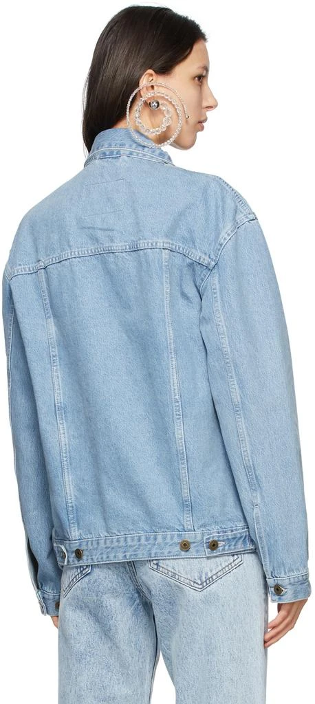商品Y/Project|SSENSE Exclusive Blue Denim Pop-Up Jacket,价格¥2729,第3张图片详细描述