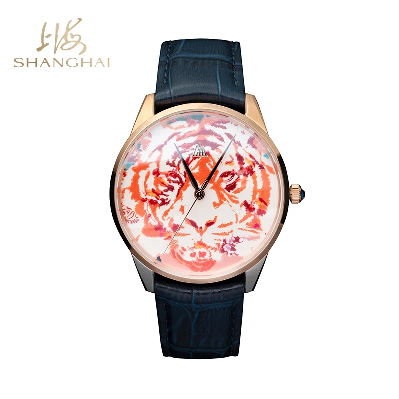 商品[国内直发] SHANGHAI WATCH|大艺术家系列 虎入奇境 40毫米自动上链机械腕表,价格¥6511,第1张图片