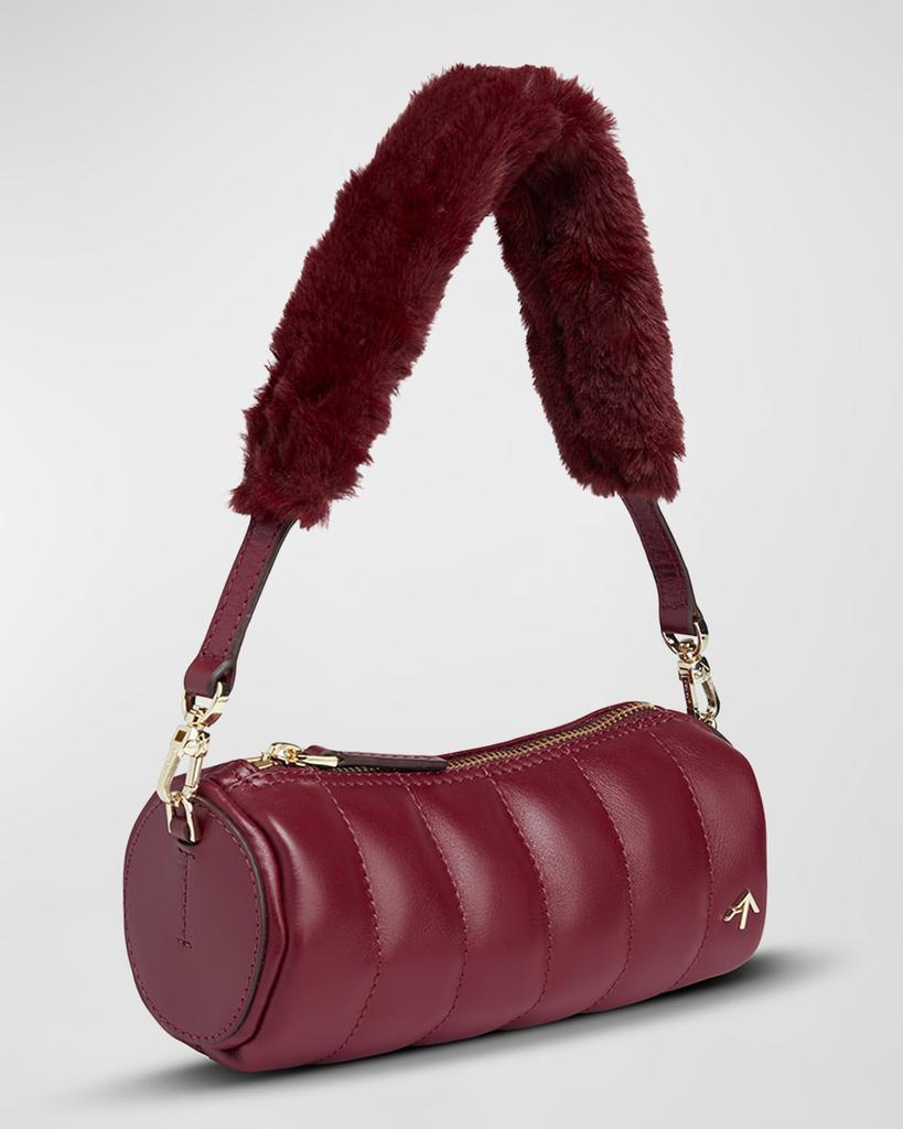 商品Manu Atelier|Mini Padded Cylinder Faux-Fur Shoulder Bag,价格¥2457,第4张图片详细描述