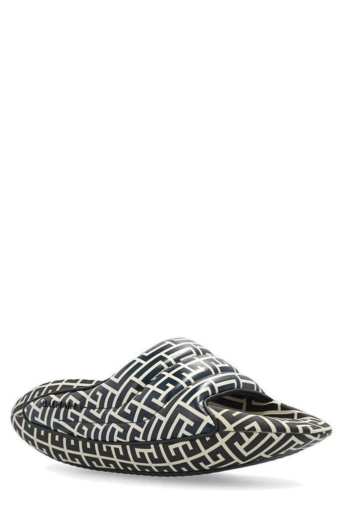 商品Balmain|Balmain B-IT Monogram Printed Quilted Mules,价格¥2151,第2张图片详细描述