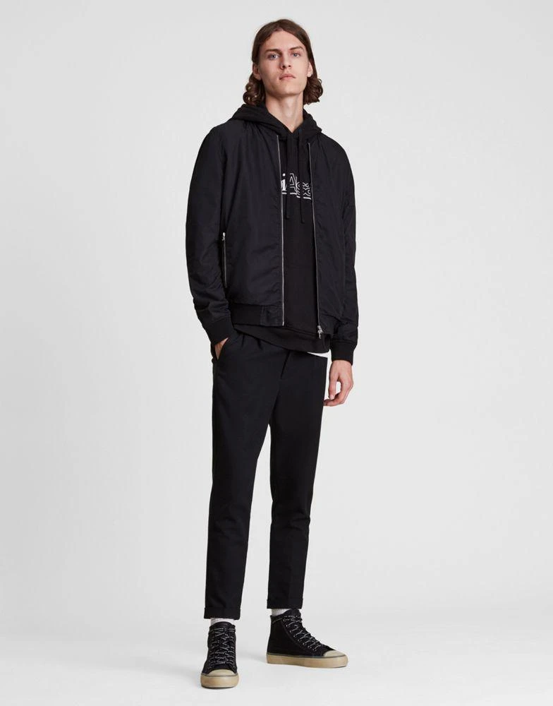 商品ALL SAINTS|AllSaints bassett bomber in black,价格¥761,第2张图片详细描述