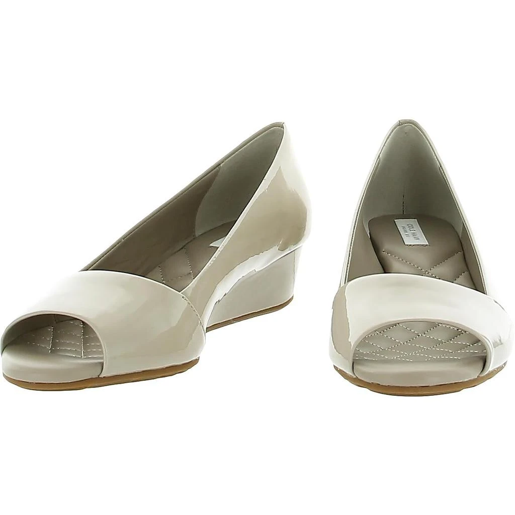 商品Cole Haan|Cole Haan Kinslee Patent Leather Peep Toe Wedge Pumps,价格¥160,第2张图片详细描述