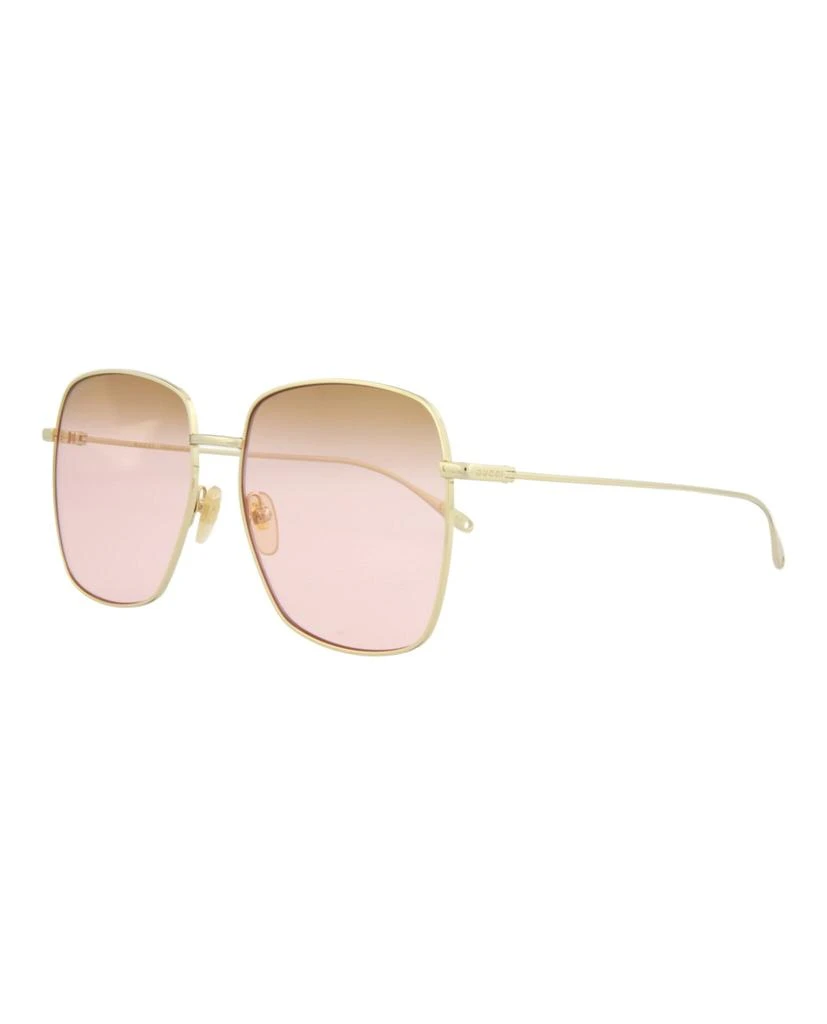 商品Gucci|Square-Frame Metal Sunglasses,价格¥1737,第2张图片详细描述