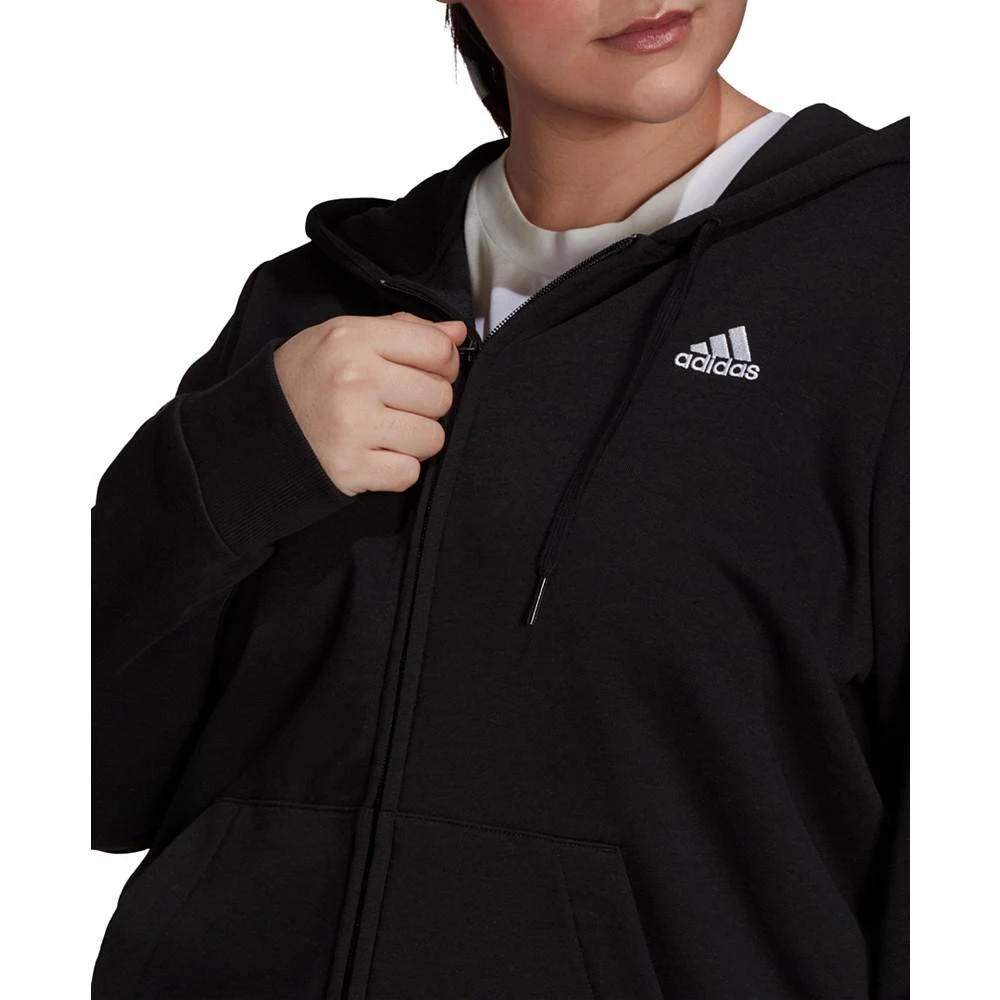 商品Adidas|Essentials Plus Size French Terry Logo-Sleeve Hoodie,价格¥382,第4张图片详细描述