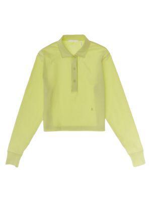 商品Helmut Lang|Long-Sleeve Polo Sweater,价格¥509,第6张图片详细描述