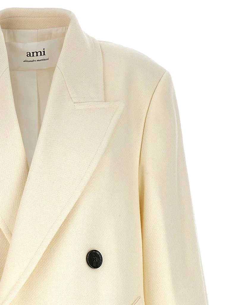 商品AMI|Double-Breasted Coat Coats, Trench Coats White,价格¥4879,第3张图片详细描述