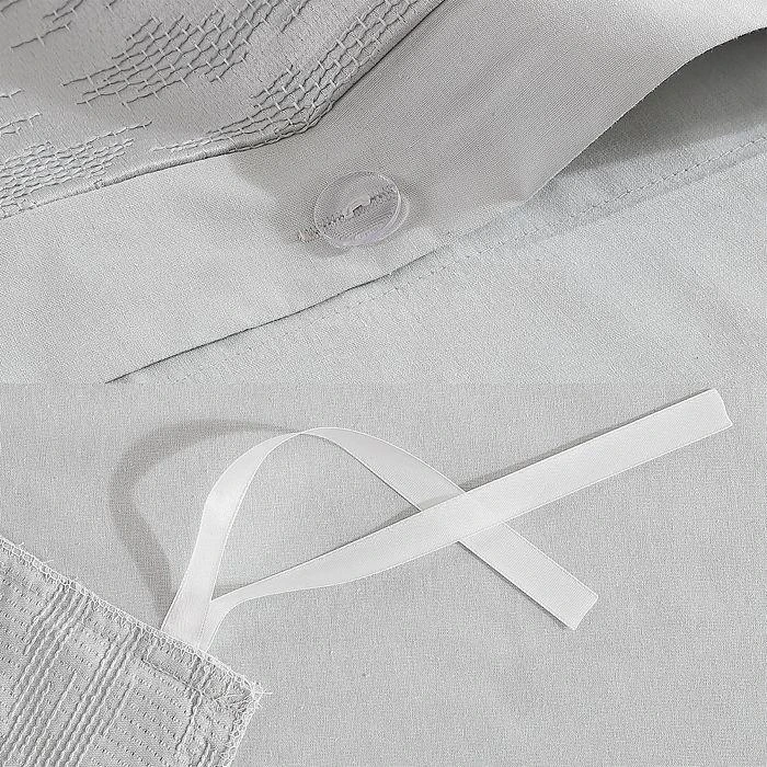 商品Vera Wang|Illusion Grey Duvet Cover Set, Queen,价格¥964,第3张图片详细描述