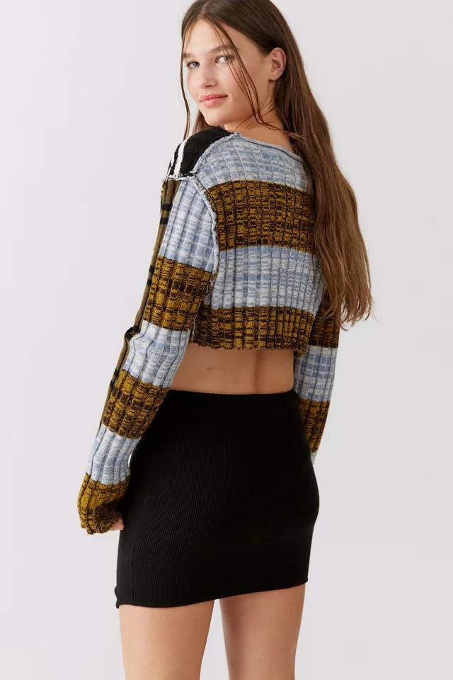 商品Urban Outfitters|UO Iman Ribbed Zip-Front Mini Skirt,价格¥71-¥213,第5张图片详细描述
