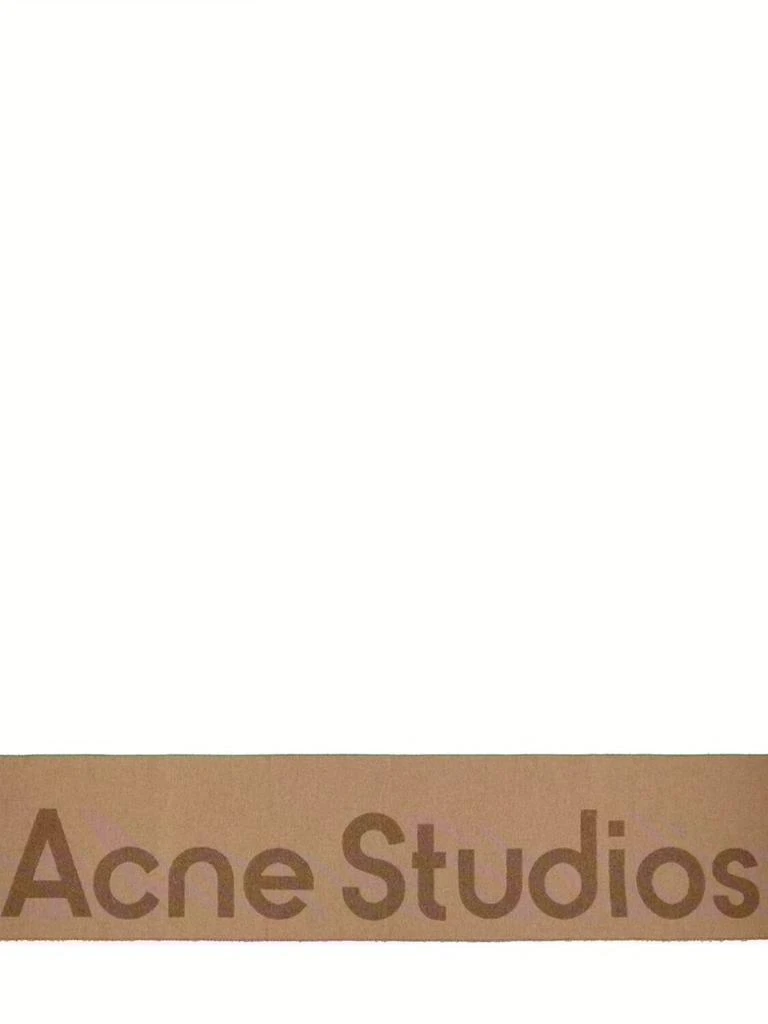商品Acne Studios|Toronty Contrast Logo Wool Blend Scarf,价格¥2103,第2张图片详细描述
