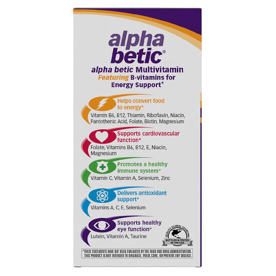 Alpha Betic Multivitamin Tablets商品第6张图片规格展示