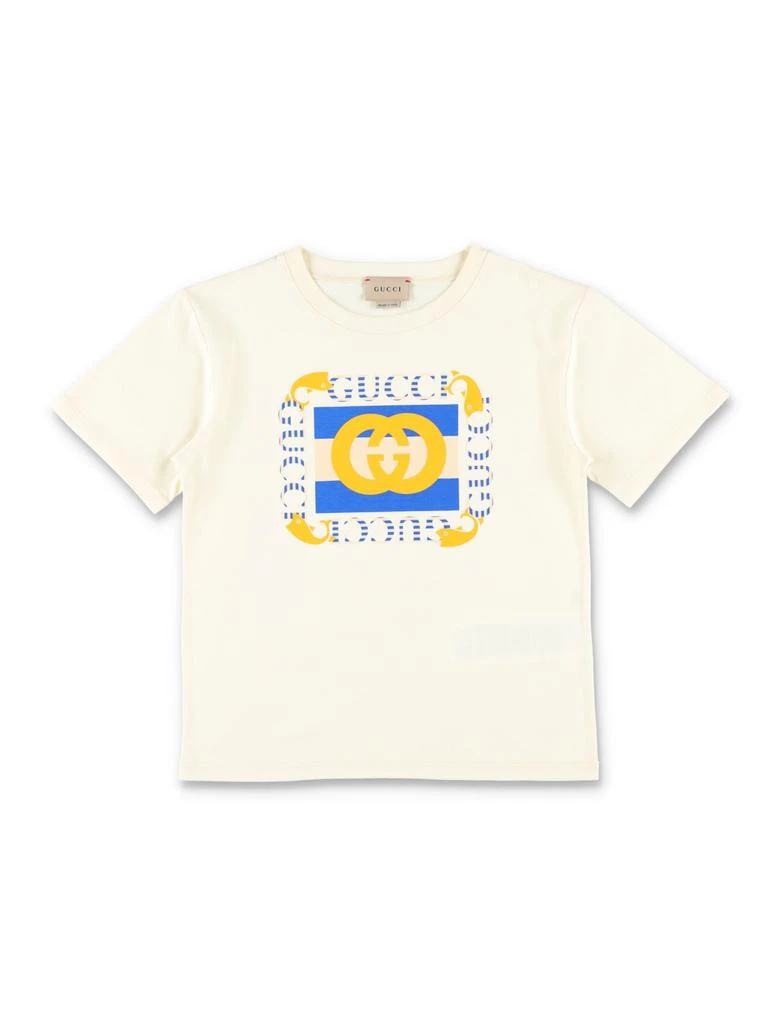 商品Gucci|Gucci Logo Print T-shirt,价格¥1637,第1张图片