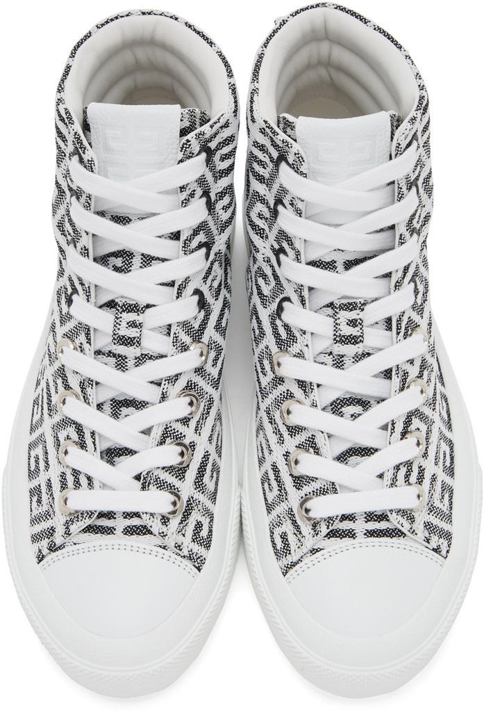 商品Givenchy|白色 4G Jacquard City 高帮运动鞋,价格¥6622,第7张图片详细描述