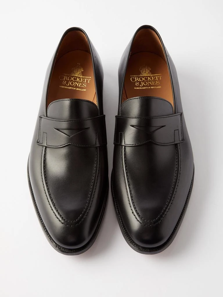 商品Crockett & Jones|Sydney leather loafers,价格¥5124,第3张图片详细描述