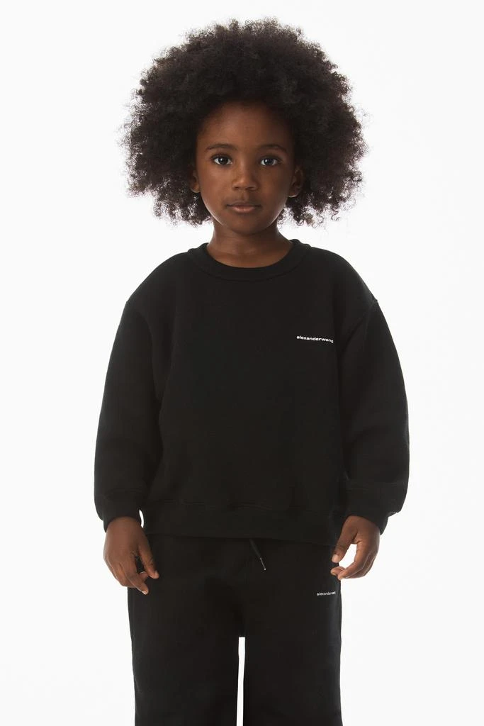 商品Alexander Wang|Kids Logo Sweatshirt In Essential Terry,价格¥846,第1张图片