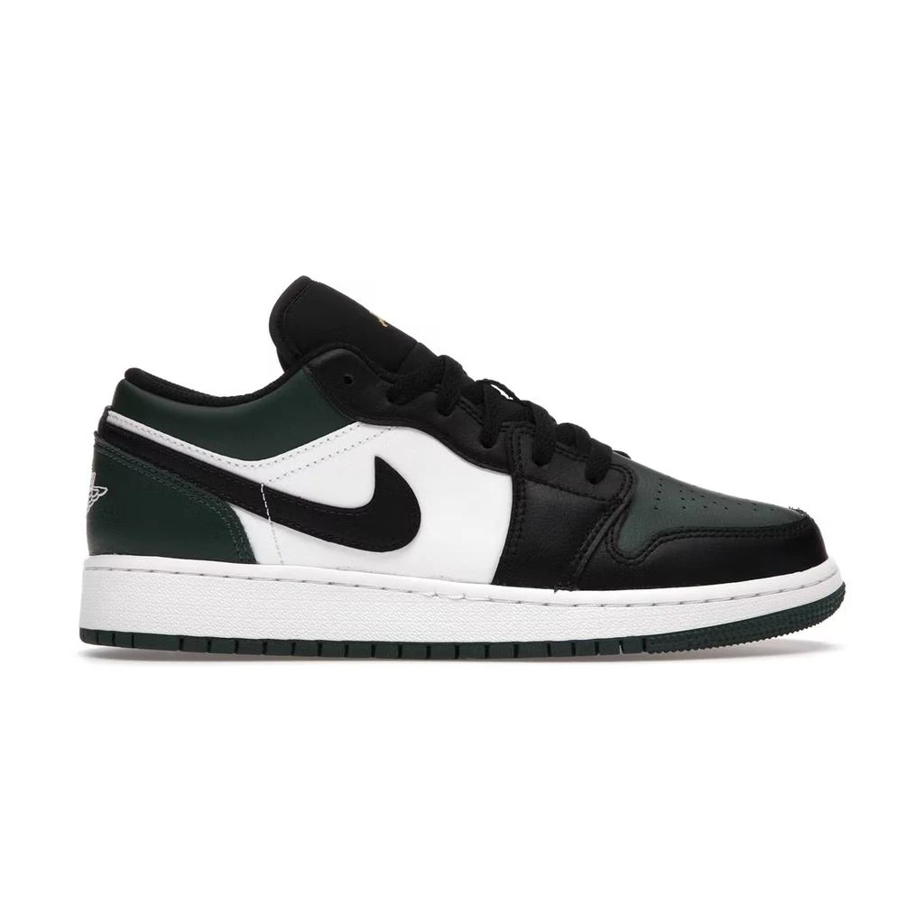 商品Jordan|Air Jordan 1 Low Green Toe (GS),价格¥1671,第1张图片