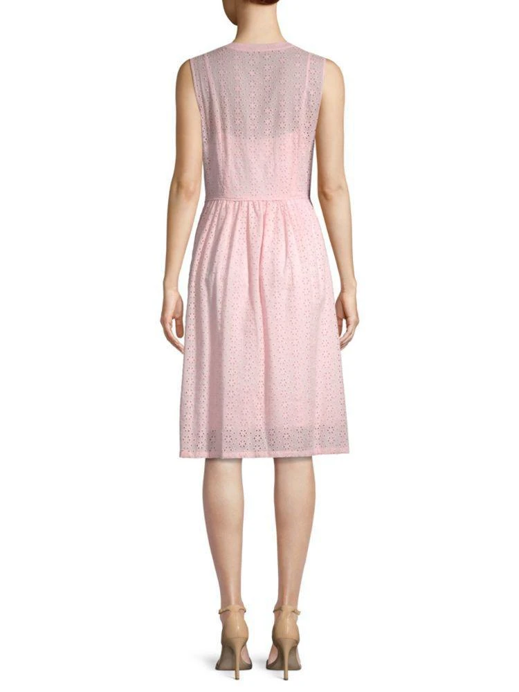 商品Karl Lagerfeld Paris|Eyelet Cotton A-Line Dress,价格¥450,第2张图片详细描述