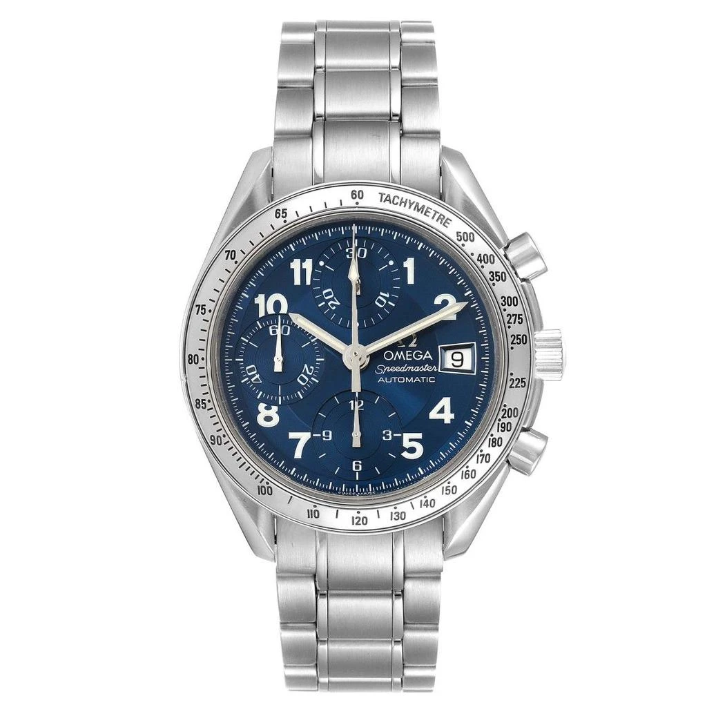 商品[二手商品] Omega|Speedmaster Date 39 Blue Dial Chronograph Mens Watch 3513.82.00,价格¥20623,第1张图片