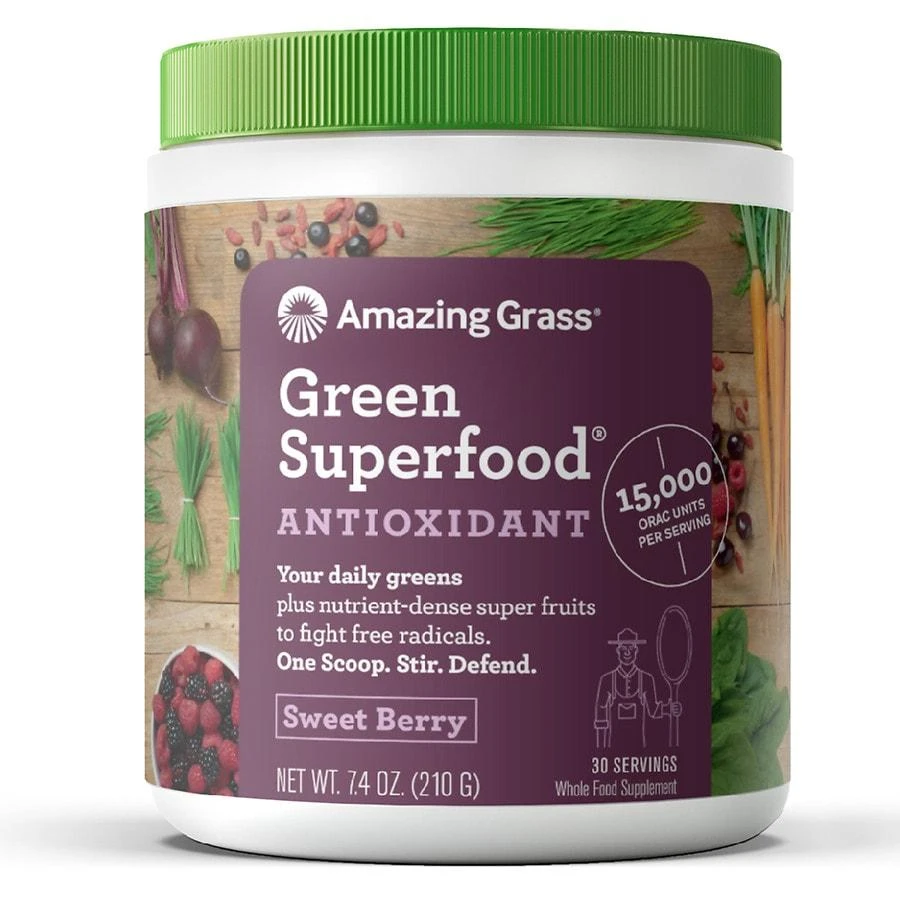 商品Amazing Grass|Amazing Grass® 超级绿色食物冲剂 莓果味,价格¥245,第1张图片