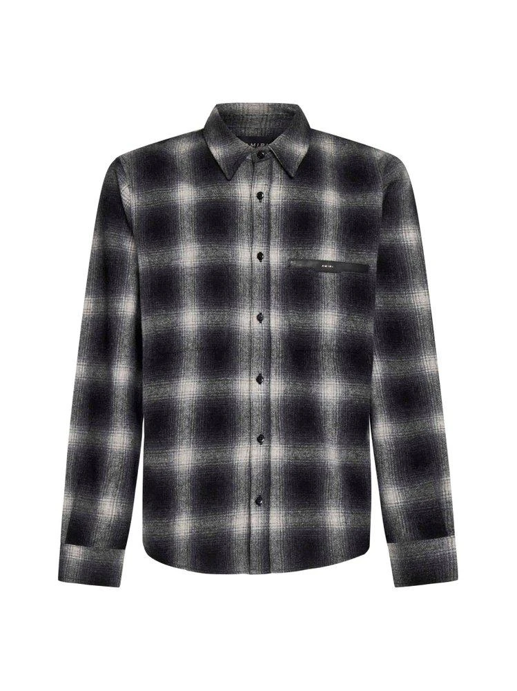 商品AMIRI|Amiri Logo-Patch Check-Printed Buttoned Shirt,价格¥4407,第1张图片