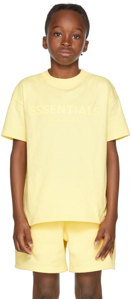 商品Essentials|Kids Yellow Logo T-Shirt,价格¥272,第4张图片详细描述