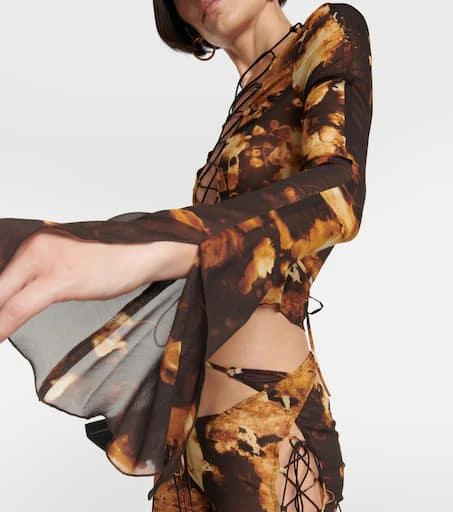 商品KNWLS|Printed silk-blend chiffon blouse,价格¥3608,第5张图片详细描述