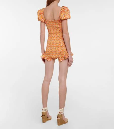 商品CAROLINE CONSTAS|Ginny floral playsuit,价格¥997,第3张图片详细描述