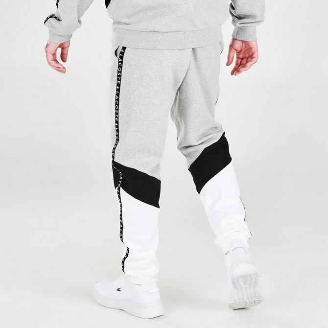 Men's Lacoste Signature Striped Colorblock Fleece Jogger Pants商品第4张图片规格展示