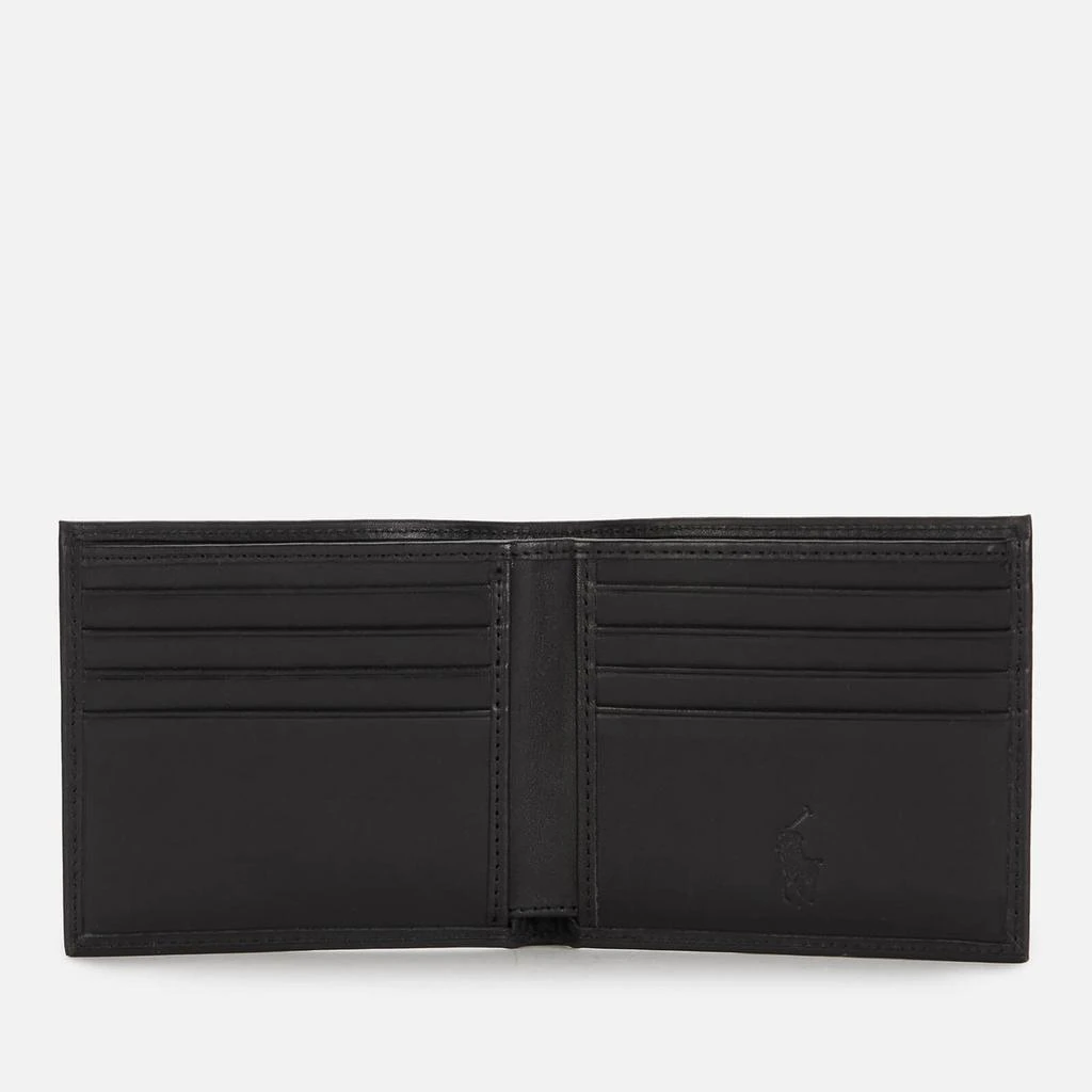 商品Ralph Lauren|Polo Ralph Lauren Men's Smooth Leather Gold Foil Wallet - Black,价格¥600,第3张图片详细描述