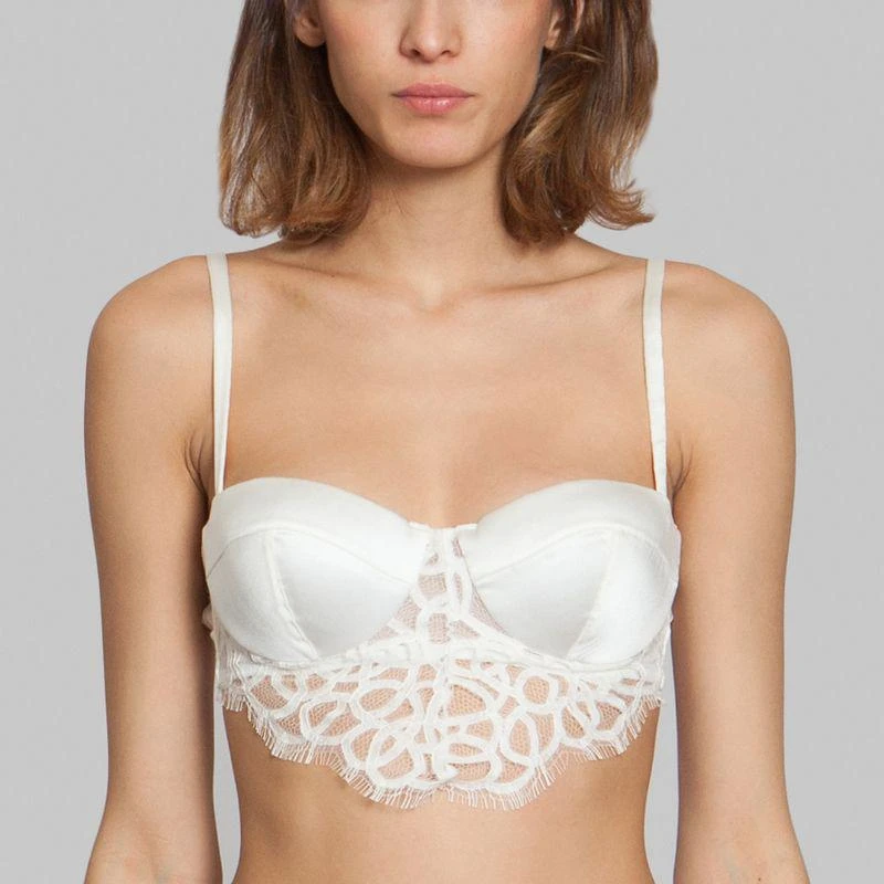 商品Chichi Castelnango|Edith Foam Balconette Bra White CHICHI CASTELNANGO,价格¥773,第1张图片