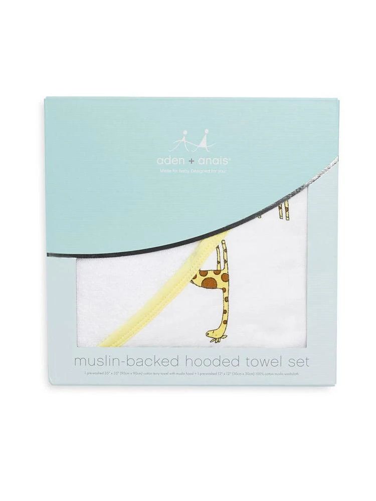 商品aden + anais|Baby's Cotton Muslin Hooded Towel Set,价格¥260,第2张图片详细描述