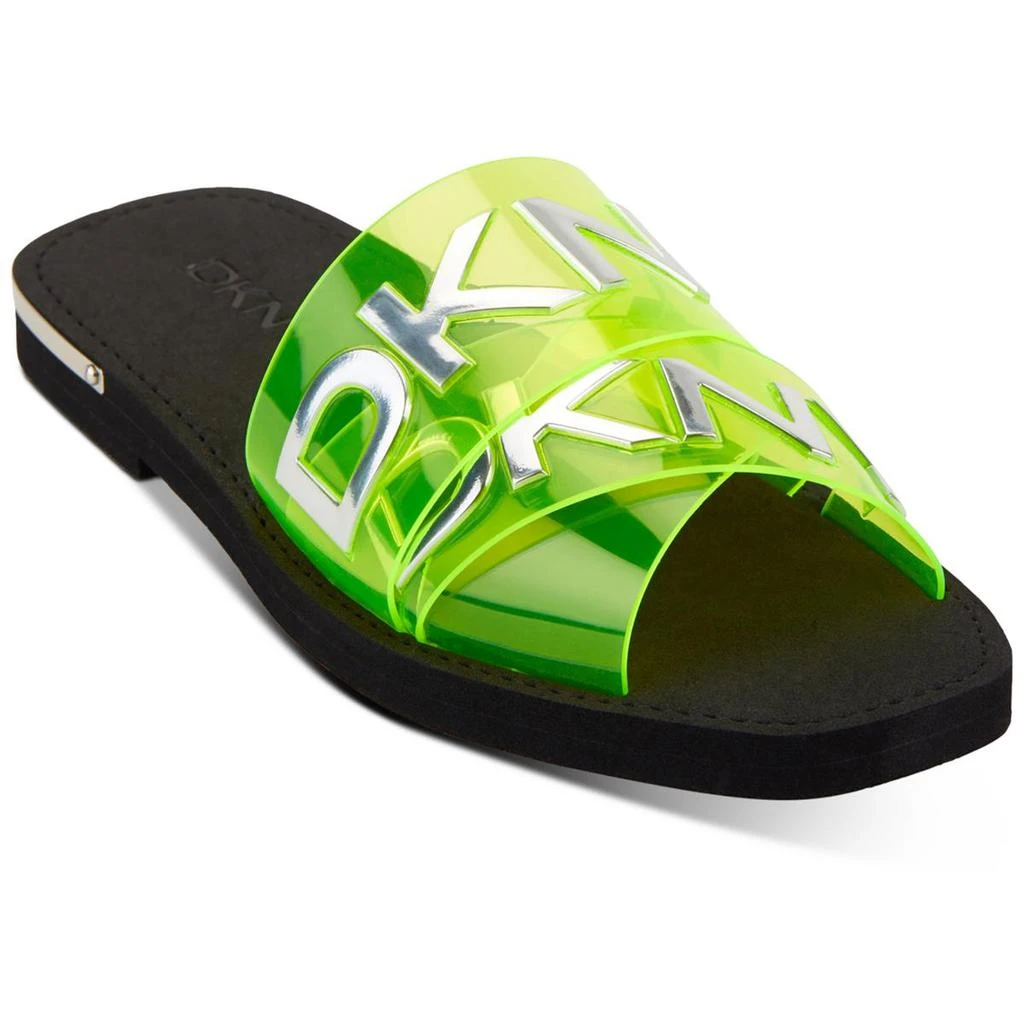 商品DKNY|DKNY Womens IDALIE LOGO Pool Slide Open Toe Slide Sandals,价格¥318,第1张图片