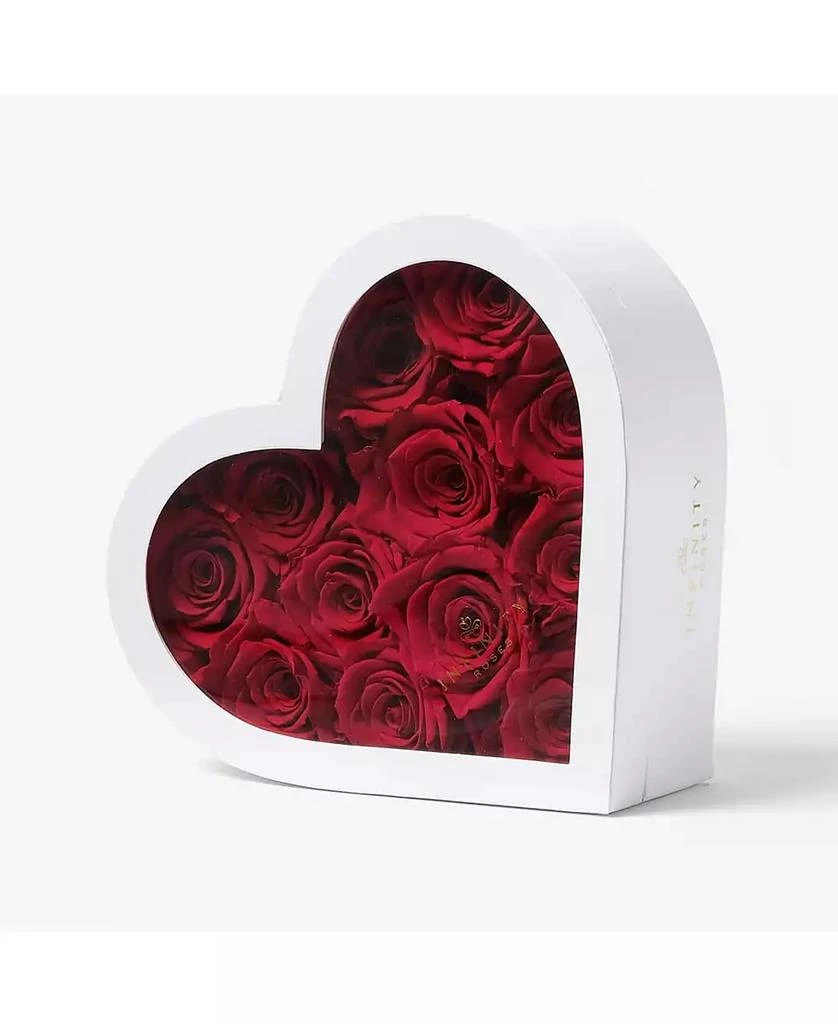 商品Infinity Roses|Heart Box of 12 Red Real Roses Preserved to Last Over a Year,价格¥1305,第2张图片详细描述