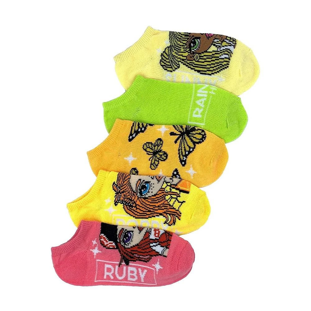 商品Rainbow High|Little Girls No Show Socks, Pack of 5,价格¥63,第1张图片