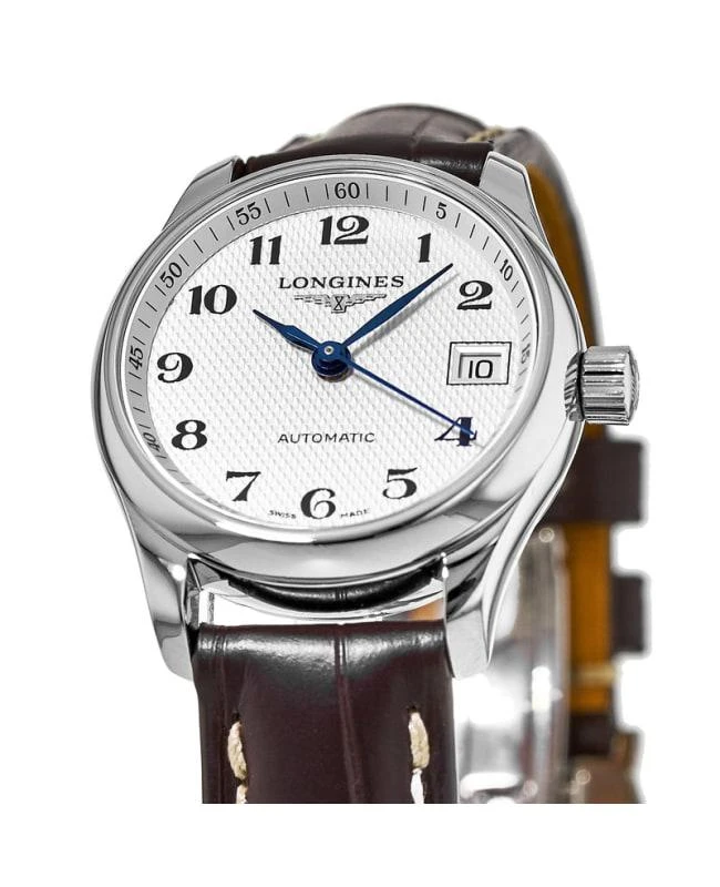 商品Longines|Longines Master Collection Automatic 25.5mm Silver Dial Brown Leather Women's Watch L2.128.4.78.3,价格¥11787,第2张图片详细描述