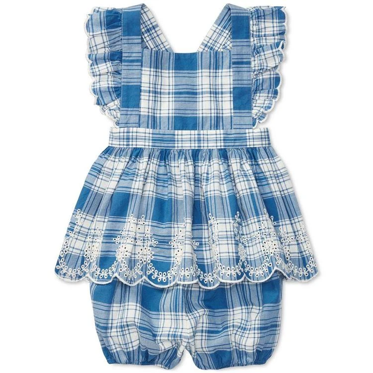 商品Ralph Lauren|Plaid Cotton Shirt & Bloomer Set, Baby Girls (0-24 months),价格¥223,第1张图片