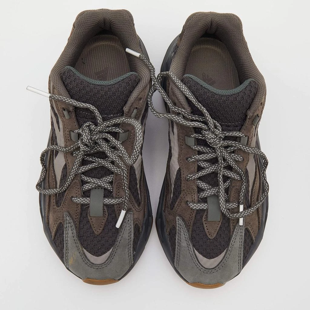 商品[二手商品] YEEZY|Yeezy x Adidas Grey Leather And Knit Fabric Boost 700 Geode Sneakers Size 38,价格¥2367,第3张图片详细描述