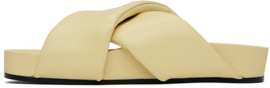 商品Jil Sander|Yellow Oversize Wrapped Sandals,价格¥3994,第5张图片详细描述