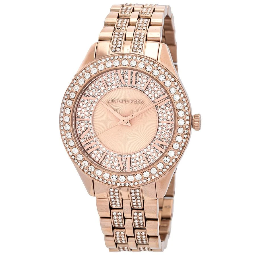 商品Michael Kors|Harlowe Pave Quartz Crystal Ladies Watch MK4710,价格¥1258,第1张图片