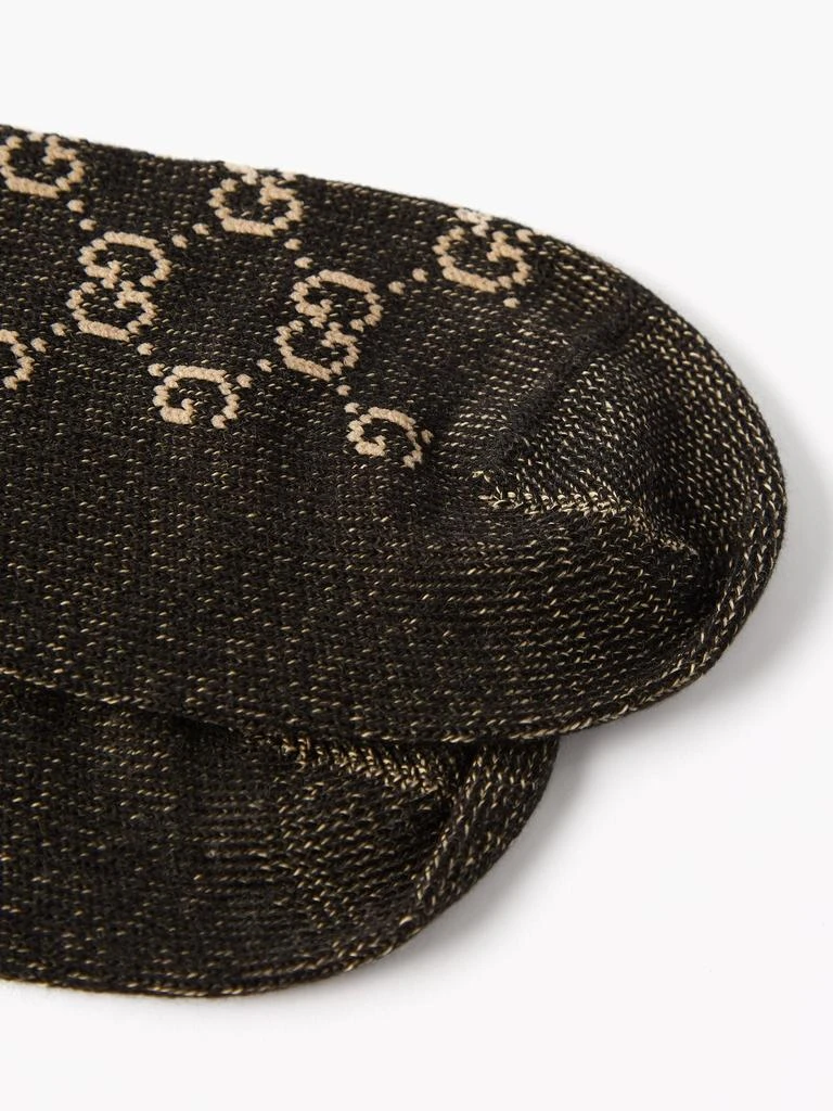 商品Gucci|GG-intarsia Web-striped cotton-blend socks,价格¥1634,第4张图片详细描述