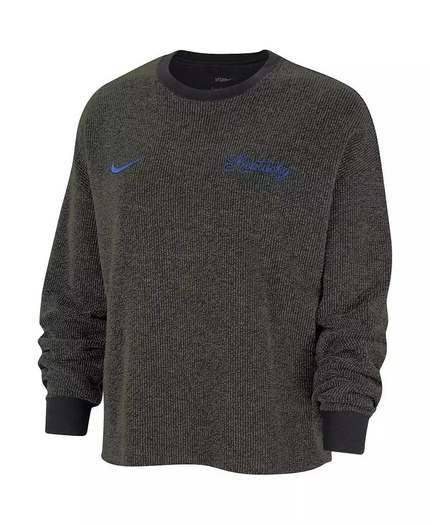 商品NIKE|Women's Black Kentucky Wildcats Yoga Script Pullover Sweatshirt,价格¥449,第2张图片详细描述